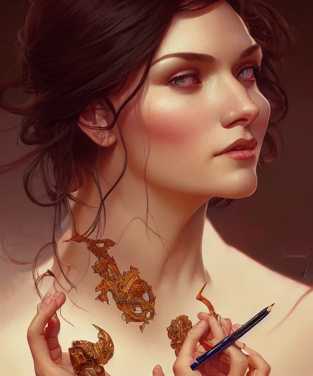 Image similar to a manipulative tele-evangelist, portrait, intricate, elegant, highly detailed, digital painting, artstation, concept art, smooth, sharp focus, illustration, art by artgerm and greg rutkowski and alphonse mucha