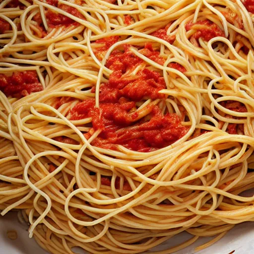 Prompt: why is my bedroom full of spaghetti?,