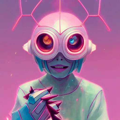 Image similar to a pokemon:: by guillermo del toro and Martine Johanna and Simon Stålenhag and Chie Yoshii:: dynamic, particulate, pastel colors, intricate, elegant, highly detailed, centered, artstation, smooth, sharp focus, octane render, 3d