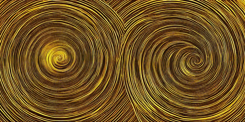 Prompt: a golden round shiny thick selfsymmetric spiral in the center in the foreground, white background, smooth shading, photorealistic, hyperrealism