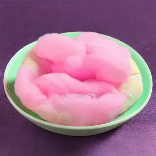 Prompt: Pizza flavored cotton candy