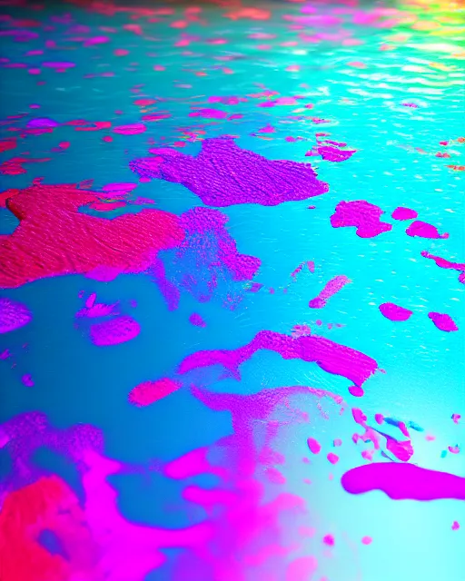 Image similar to color pigments spread out in water, look from inside, dream, unreal 5, trending on artstation