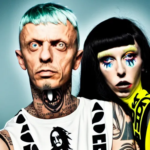 Image similar to die antwoord