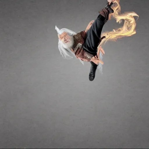 Prompt: Gandalf breakdancing