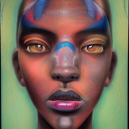 Prompt: citizen portrait soft light painted by craig hunter parker, inspired by kenyan ghost in the shell anime, smooth face feature, intricate oil painting, high detail illustration, sharp high detail, manga and anime 1 9 9 9