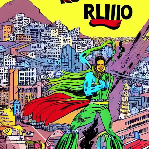 Image similar to rio de janeiro comics style