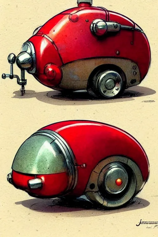 Prompt: ( ( ( ( ( comic of a 1 9 5 0 s retro future android robot fat robot mouse wagon. muted colors., ) ) ) ) ) by jean - baptiste monge,!!!!!!!!!!!!!!!!!!!!!!!!! chrome red