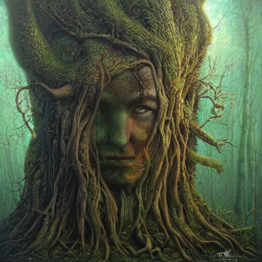 The oracle of trees, by Tomasz Alen Kopera, masterpiece | Stable Diffusion