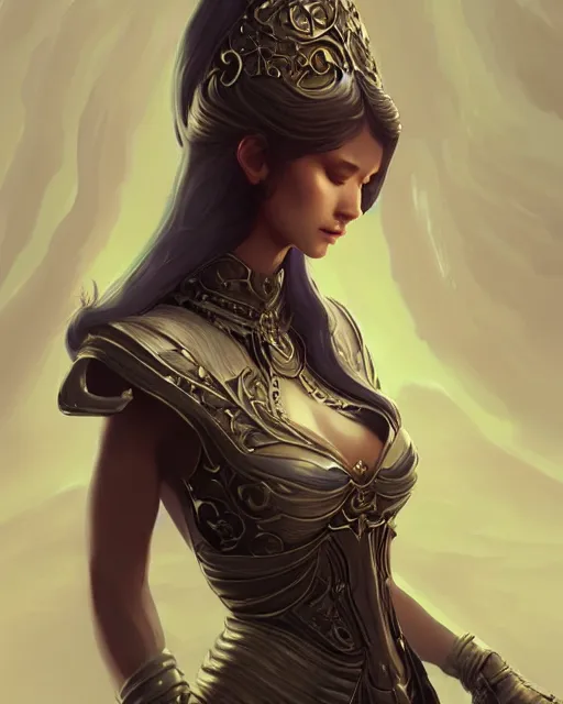 Prompt: portrait of the moon priest, intricate, elegant dress, digital painting, artstation, concept art by artgerm and wlop