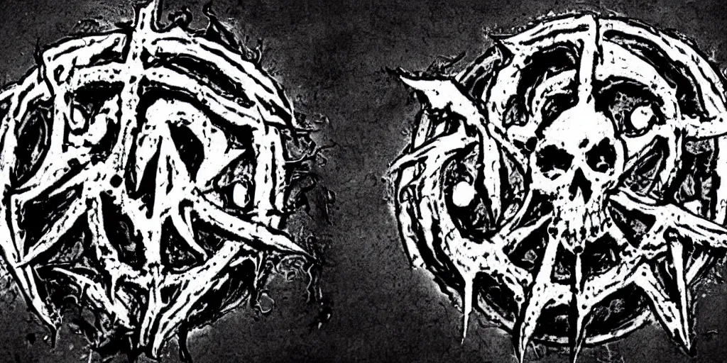 Image similar to 90s old school death metal band logo