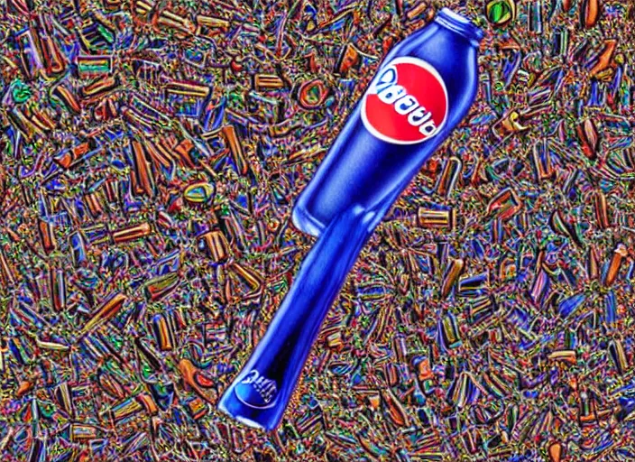 Image similar to pepsi howitzer, deepdream