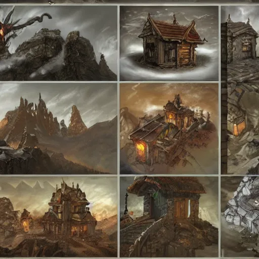 Image similar to DND campaign locations concept art, trending on artstation