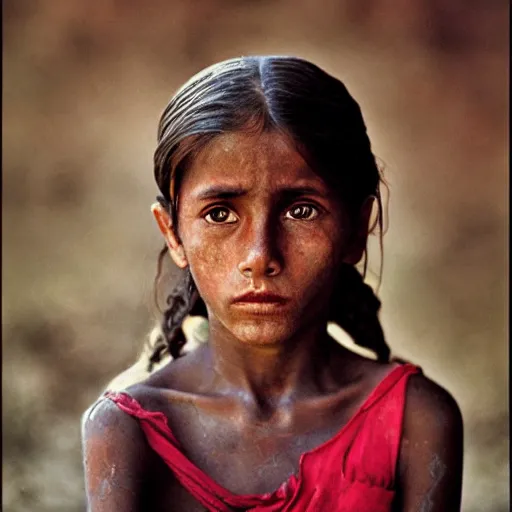 Image similar to the portrait of a girl, by steve mccurry,