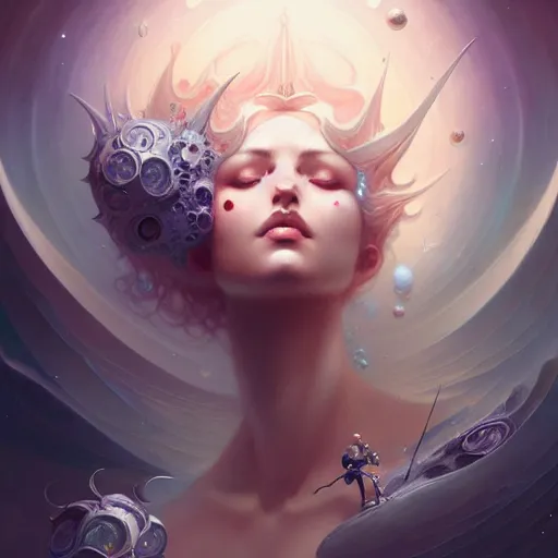 Prompt: collection of beautiful celestial females exposed in cryo chamers by James Jean, intricate, elegant, highly detailed, centered, digital painting, artstation, concept art, smooth, sharp focus, illustration, by Peter Mohrbacher, WLOP