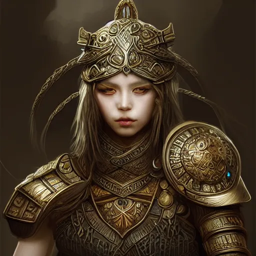 Image similar to beautiful extremely detailed intricate concept art depicting a warrior by wlop. shining jewelry. bcy. net