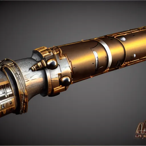 Prompt: steampunk lightsaber, 35mm, highly detailed, trending on artstation