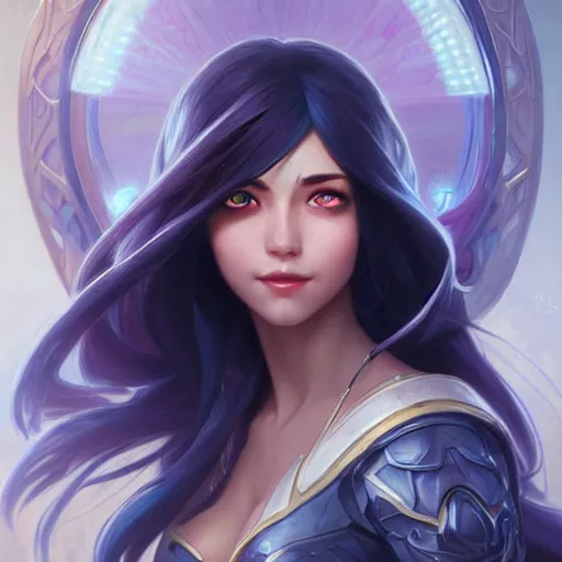 Image similar to perfectly - centered - portrait of irelia from league of legends, intricate, highly detailed, digital painting, artstation, concept art, smooth, sharp focus, illustration, unreal engine 5, 8 k, art by artgerm and greg rutkowski and alphonse mucha