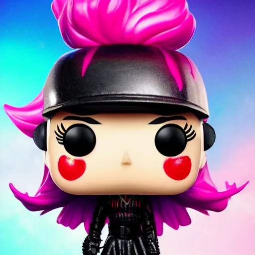 Image similar to Grimes as a Funko pop, photorealistic imagery, trending on artstation, vivid colors, lambent lighting, 4k, 8k, 35mm photography.