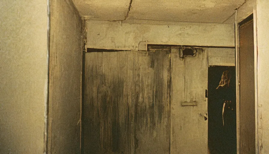 Prompt: 7 0 s film still from a horror movie about creepy basements, kodachrome, cinecolor, cinestill, film grain, film texture, retro, cinematic, high resolution, photorealism,