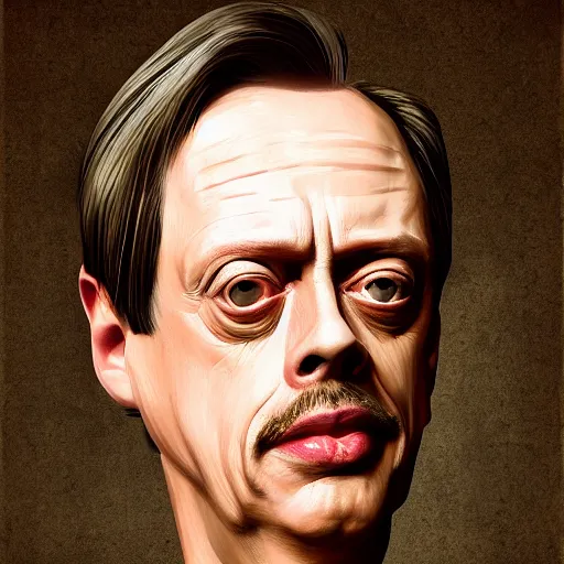 Image similar to Steve buscemi is a spoon, full_body!!, Big kitchen, highly_detailed!!, Highly_detailed_face!!!, artstation, concept art, sharp focus, illustration, art by Leonardo da Vinci and Michelangelo and Botticelli