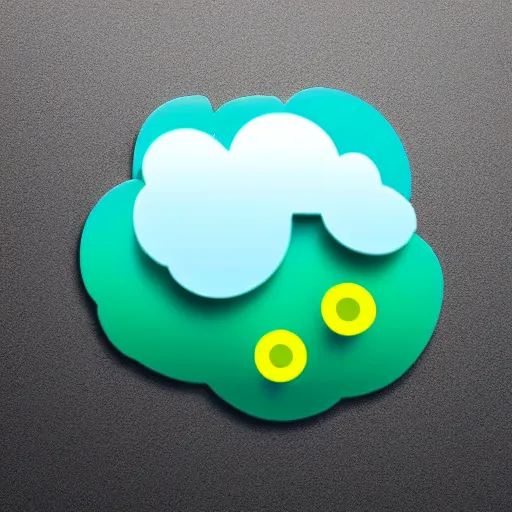 Prompt: Whatsapp sticker of a crying rain cloud.
