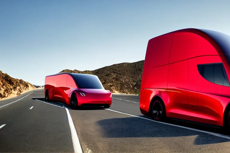 Image similar to Tesla cyber truck on the California pch