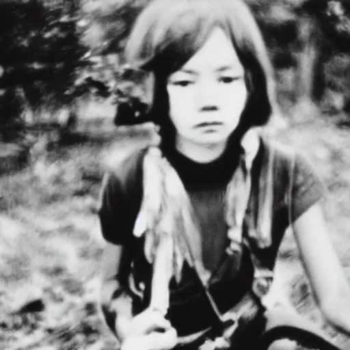 Image similar to a 35mm negative of pippi during the Vietnam war