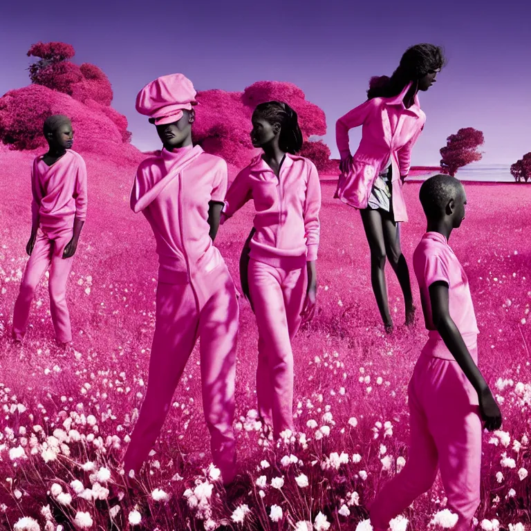 Image similar to fragrance advertising campaign by richard mosse