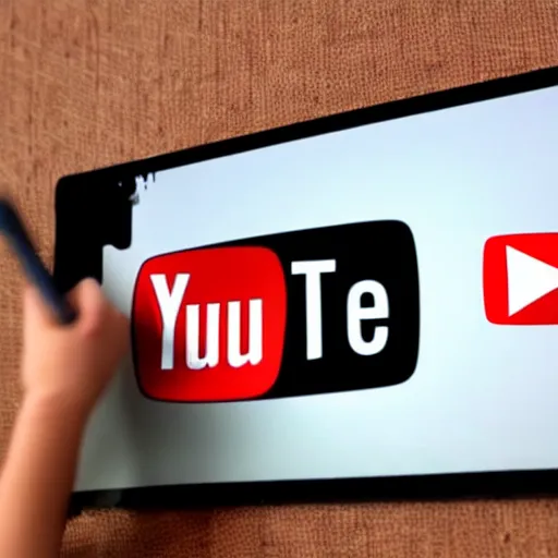 Prompt: youtube mascot writing on blackboard a formula for the perfect YouTube video