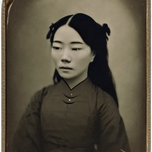 Prompt: daguerreotype photo of azula