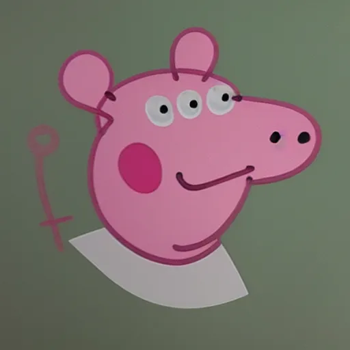 Prompt: peppa pig mugshot, 8 k, hyperrealism