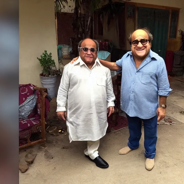 Image similar to danny devito with an indian man