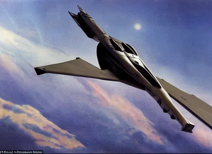 Image similar to the vulcan was originally developed as an atmospheric / low orbit interceptor designed to operate from earth's surface, cinematic matte painting