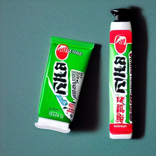 Image similar to an ad for a wasabi toothpaste