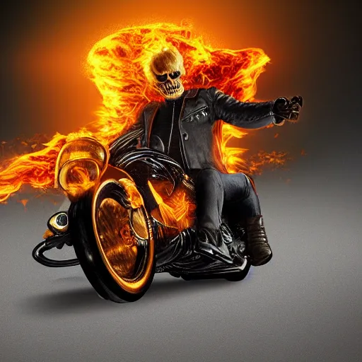 Prompt: ghost rider. Photorealistic.