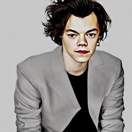 Prompt: portrait of Harry Styles