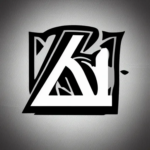 Prompt: Logo k d minimalist