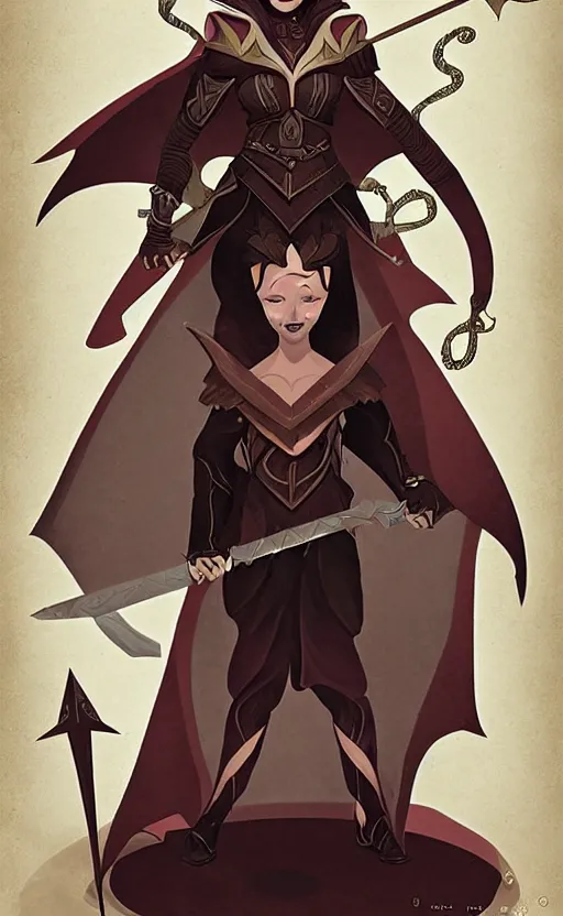 Image similar to powerful dark elve female young wizard, dungeons and dragons by simon kennedy, studio muti