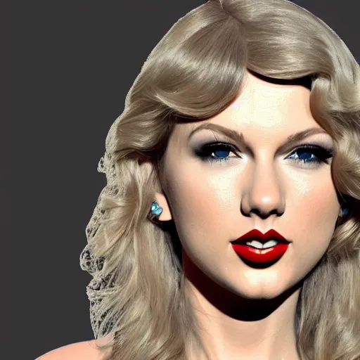 Prompt: low poly 3d render of taylor swift