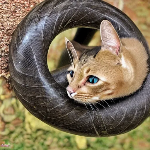 Prompt: cat snake hybrid