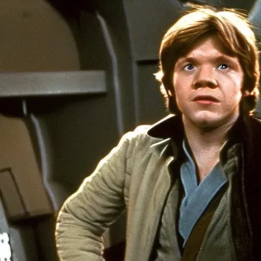 Image similar to movie still of rupert grint as han solo star wars ( 1 9 7 7 )