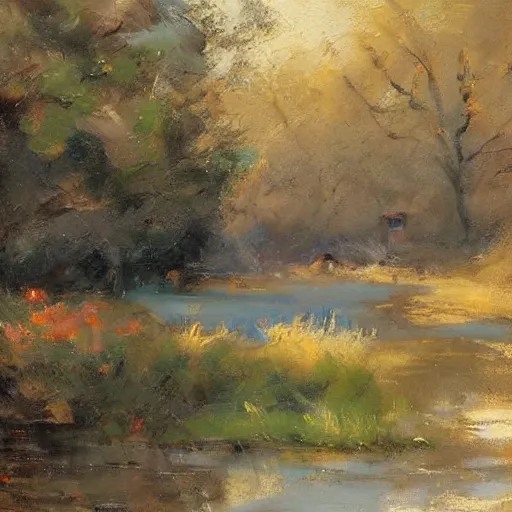 Image similar to Richard Schmid style landscape painting by Richard Schmid