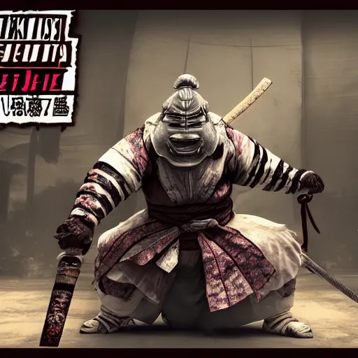 Prompt: faceless, tetsubo wielding masked female shugoki o - yoroi, kabuto, forhonorgame, rubenesque, ukiyo - e, cgsociety