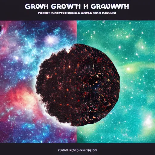 Prompt: graphic design of the universe's growth