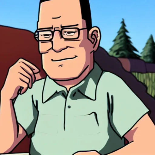 Image similar to real life photograph of Hank Hill