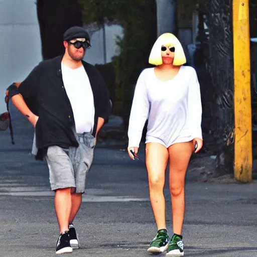 Prompt: sia furler paparazzi photo - 9