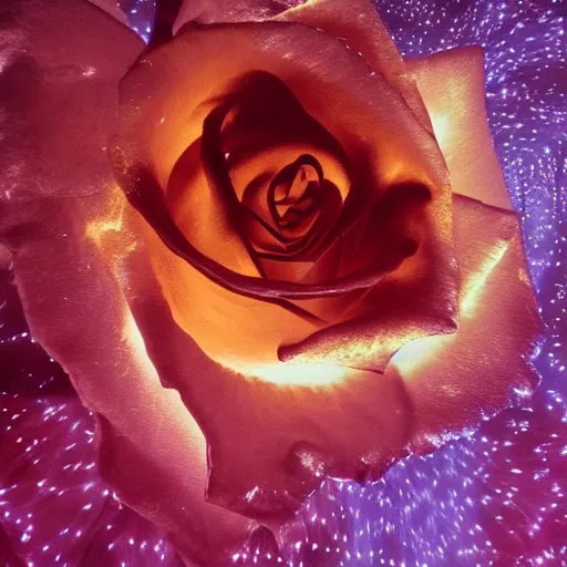 Prompt: rose made of plasma