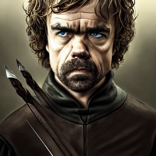 Prompt: peter dinklage as legolas ( ( ears ) ), digital painting, extremely detailed, 4 k, intricate, brush strokes, mark arian, artgerm, bastien lecouffe - deharme