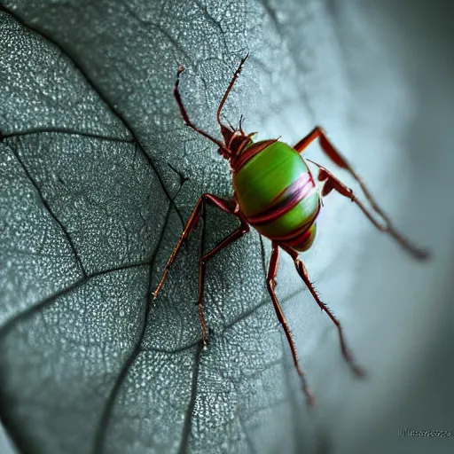 Image similar to Ultrarealistic macro photograph rose chafer, Cetonia aurata, Beksiński, sci-fi fantasy, intricate, elegant, highly detailed, focus stacking, close up