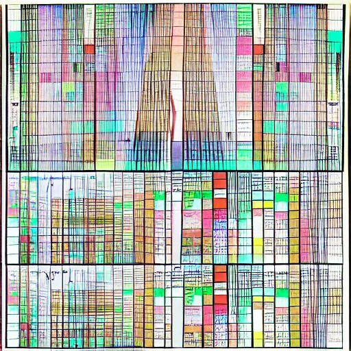 Prompt: a female made out of multiple overlays of complex scientific data visualized on top of each other, bar charts, thick and thin lines, waveforms on top ofmm square chart, topographic scan, space molecules, radio signals, negative space